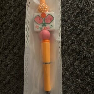 Pickleball Themed Pen - Pink & Orange
